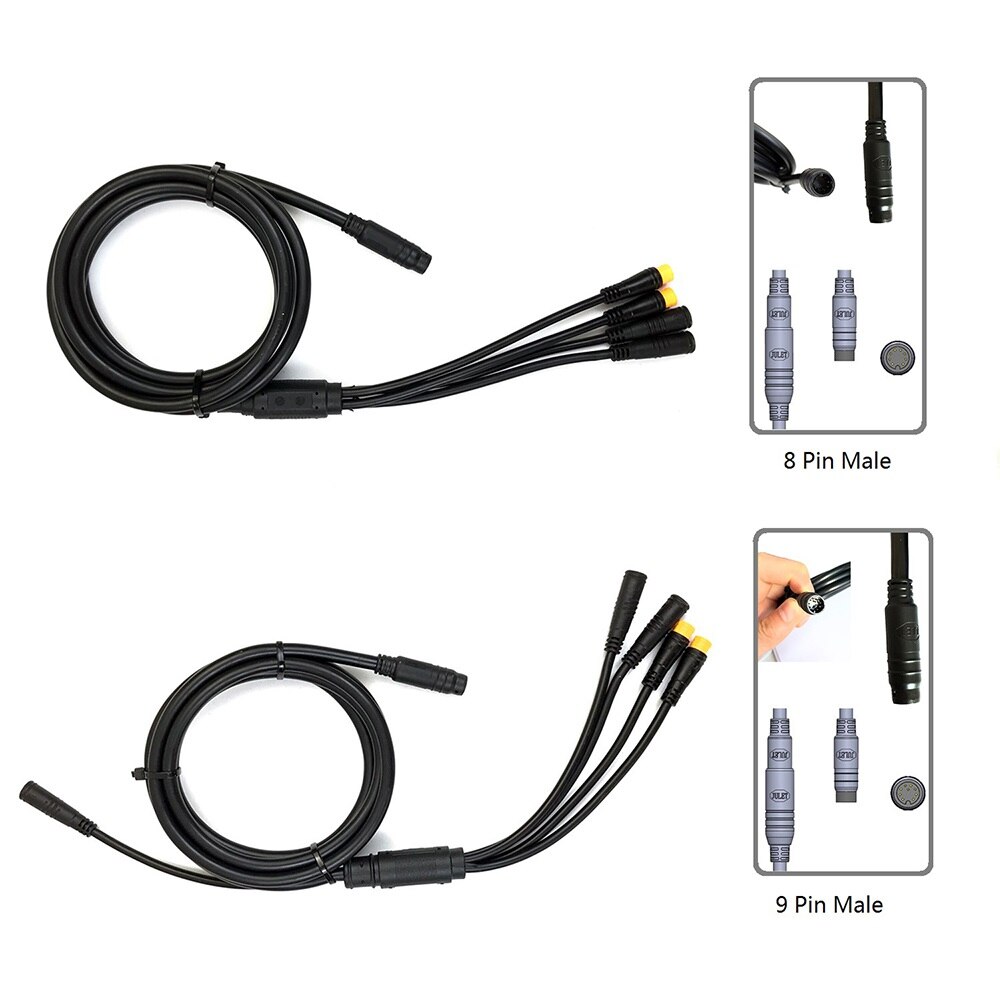 Ricetoo Julet 1T4/1T5 Waterdichte Kabel Controller/Licht/Ebrake/Throttle/Display E-Bike Kabel conversie Accessoires