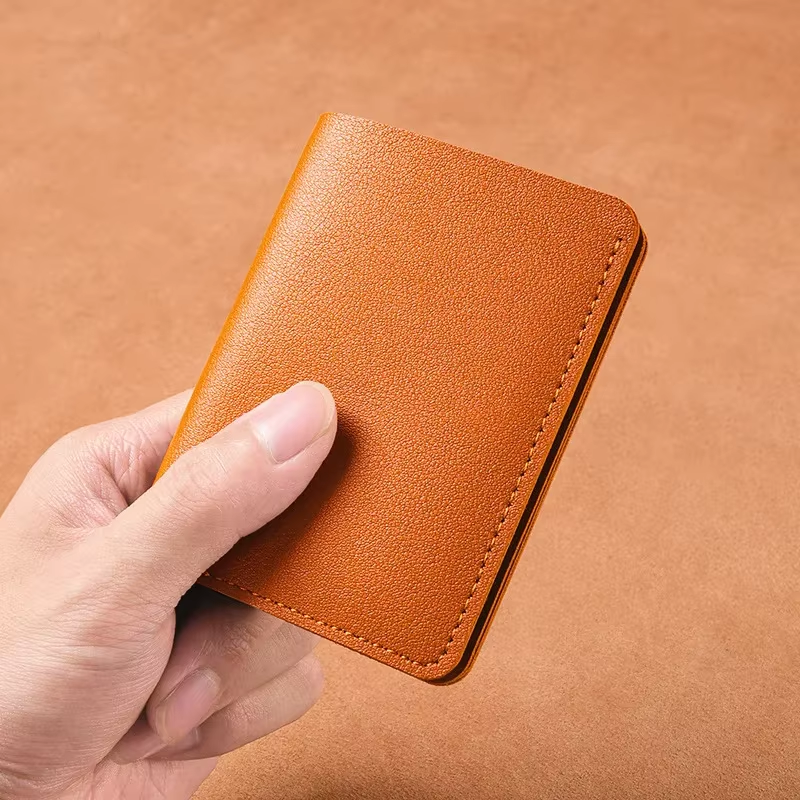 Solid Color PU Leather Small Wallet for Women Short Simple Women's Purse with Hasp Buttons Ultra Thin Credit Card Bag Coin Purse