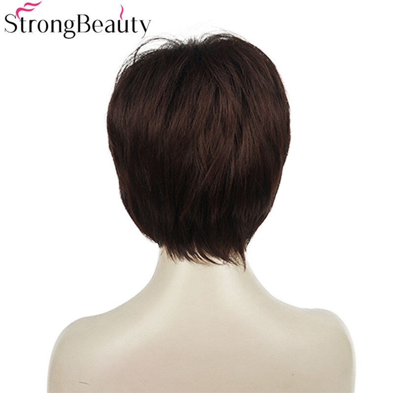 StrongBeauty Synthetic Wig Short Straight Wigs Women's Hair Natural Wig: 33