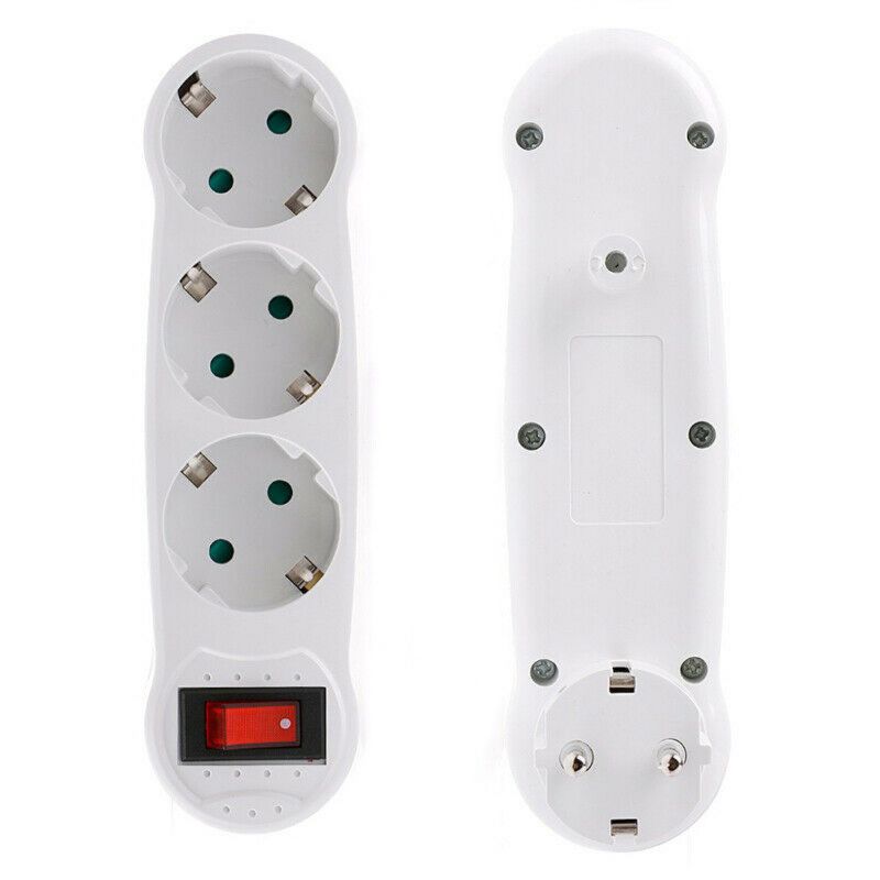 European Type Conversion Plug 16A European Standard 1 To 3 Way Power Adapter Plug High