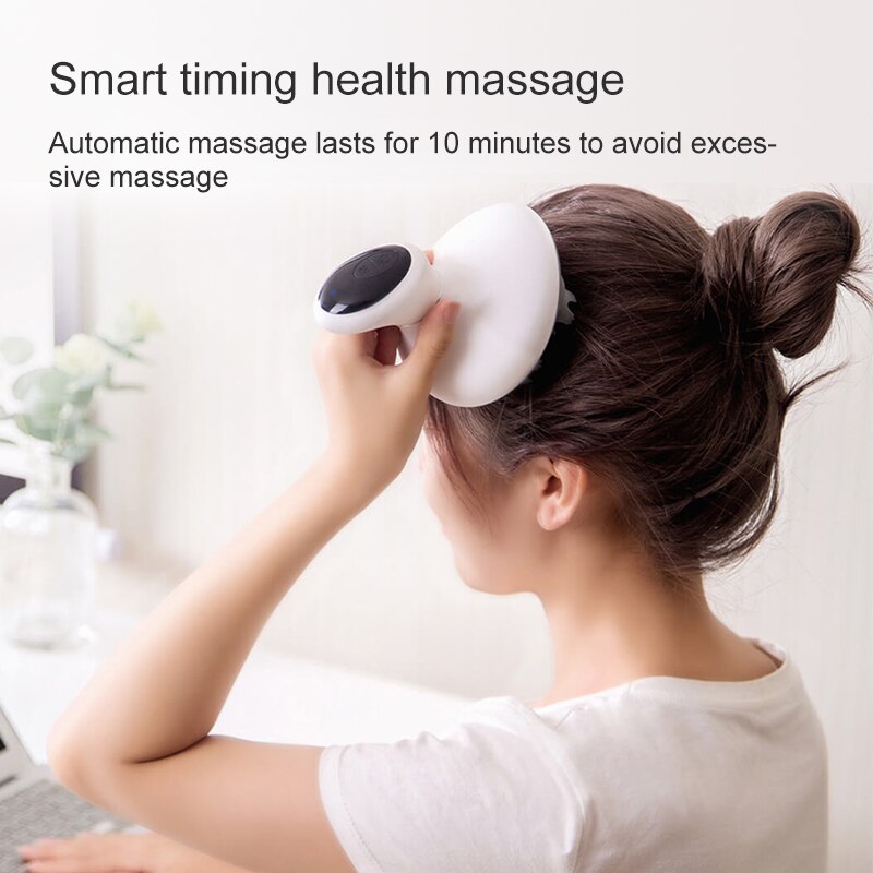 Smart Head Massager Vibrerende Massage Voor Hoofd Timing Controle Vier Siliconen Klauwen Wassen Haar 3D Elektrische Scaple Massage Speelgoed