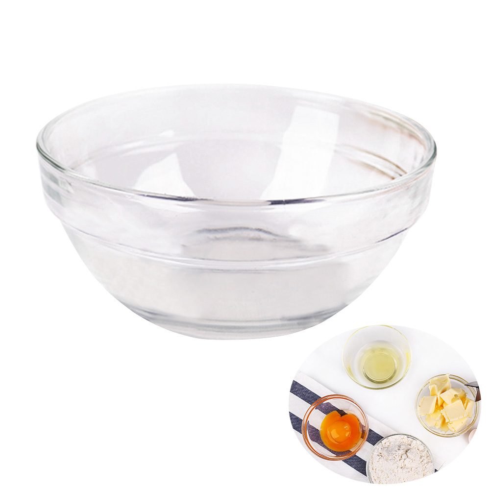 Kitchen Glass Prep Bowls Mixing Serving Salad Bowl Baking Container 10cm