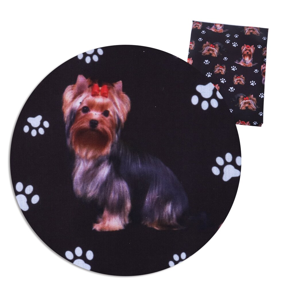 50*145cm polyesterkatoenen stoffen met dierenprint voor doe-het-zelf patchworkquilten, babykussens, dekens, naaien, tissus ,c3315: 1060503001