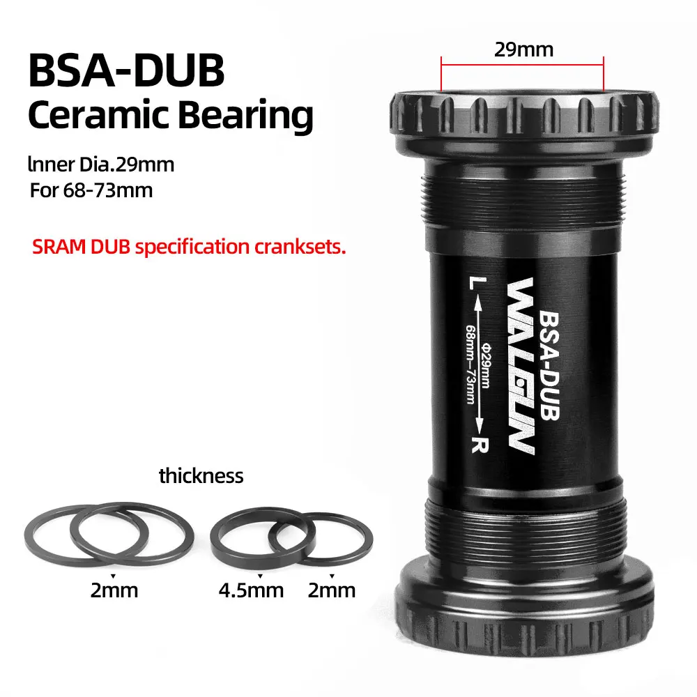 BSA Gewinde Fahrrad Tretlager Keramik BB BSA24 BSA30 BSA29 Englisch für MTB Rennräder 24mm 30mm 29mm Hülse Fahrrad Kurbel: Lila