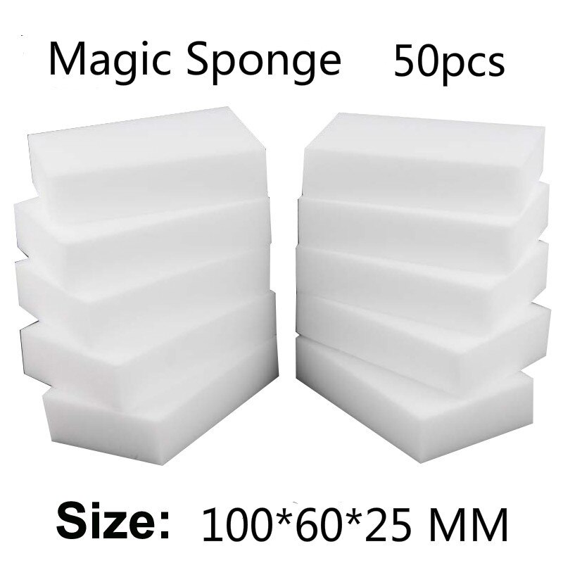50pc 10*6*2.5cm,magic Nano Eraser Sponge Pad Cleaner/durable Dish Washing Melamine Eraser Cleaning Sponge Block -59