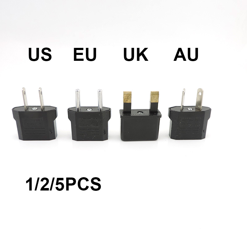 1/2/5pcs EU KR AU UK To EU US KR AU UK 250V 110v 10A wall Travel Adapter converter Electric Power Plug Charger Sockets Outlet EU