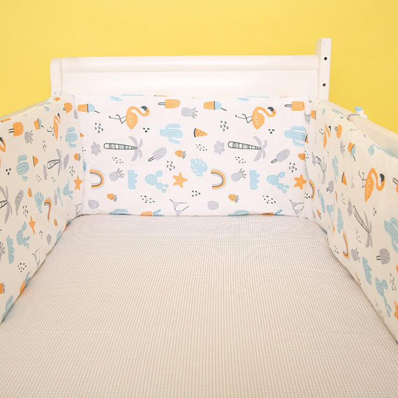 Pasgeborenen Baby Bed Bumpers Cot Wieg Rond Kussen Veiligheid Protector Kinderen Bed Kussens Beddengoed BWZ007