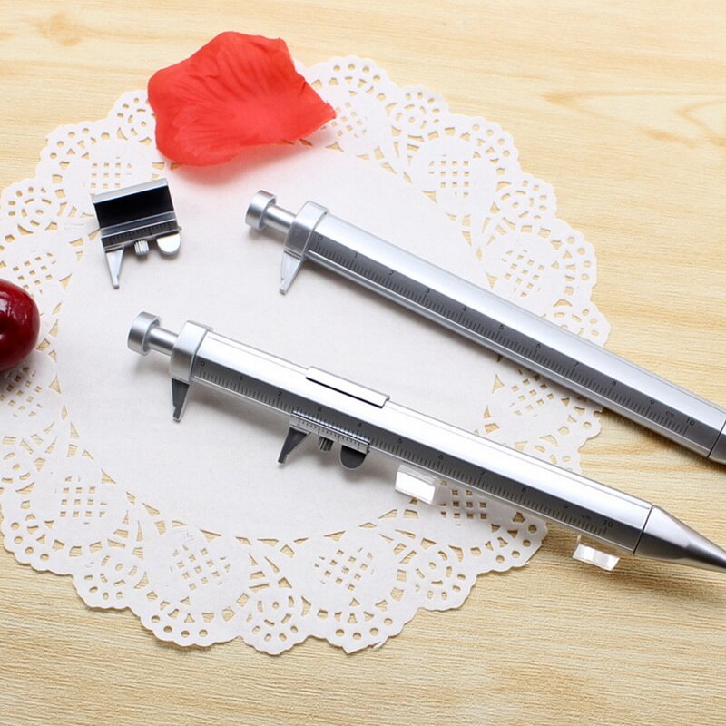 Vernier Caliper Pen Vernier Caliper Vernier Caliper Ballpoint Pen Multifunction Gel Ink Pen For Student Office 150mm