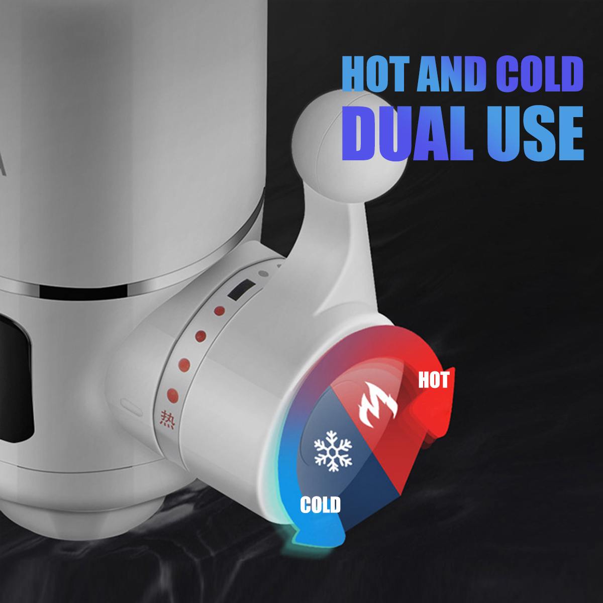 Electric Kitchen Water Heater Tap Instant Water Faucet Heater Cold Heating Faucet Tankless Instantaneous Water Heater 220V