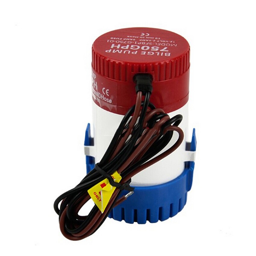 12V 750GPH Electric Bilge Pump DC Submersible Solar Water Pump for Fountain Garden Irrigation Swimming Pool Cleaning Farming