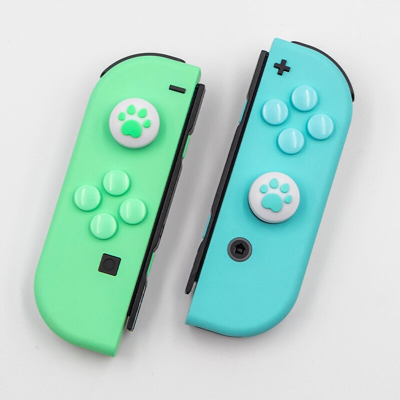 Thumb Stick Grip Cap ABXY Key Sticker Joystick Button Protective Cover Nintend Switch Joy-con Controller Skin Colorful Case: 1