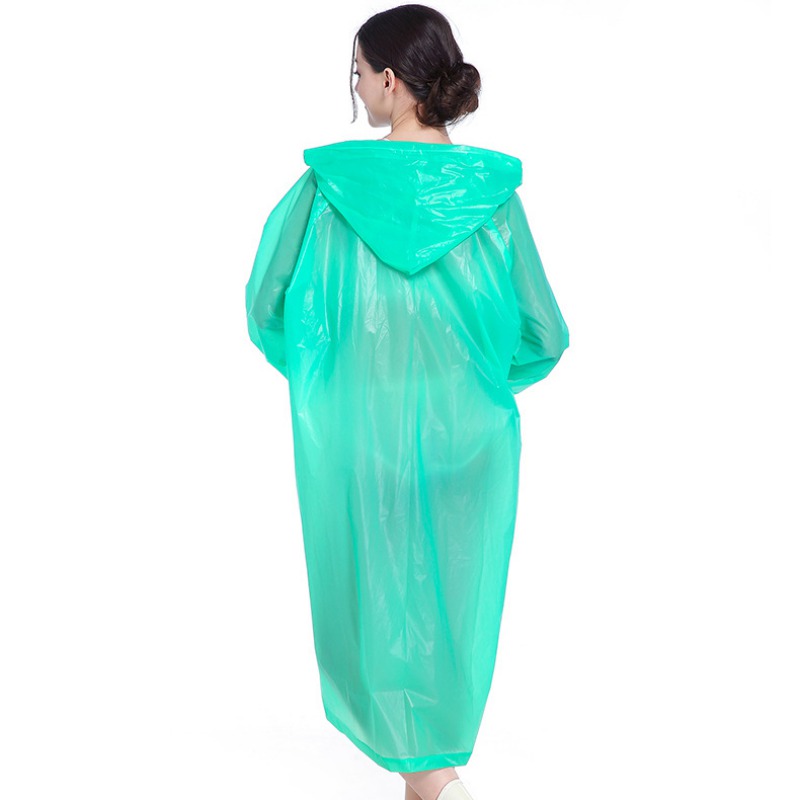 EVA Women Raincoat Thickened Waterproof Rain Coat Women Clear Transparent Tour Camping Waterproof Rainwear Suit