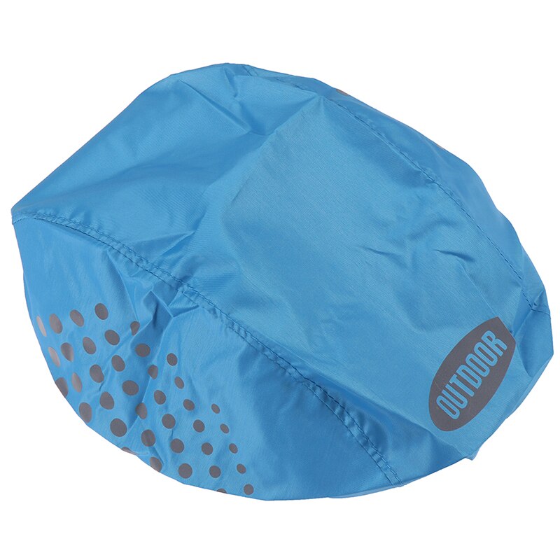Reflective Bike Helmet Cover Waterproof Windproof Bicycle Helmet Rain Cover: BL