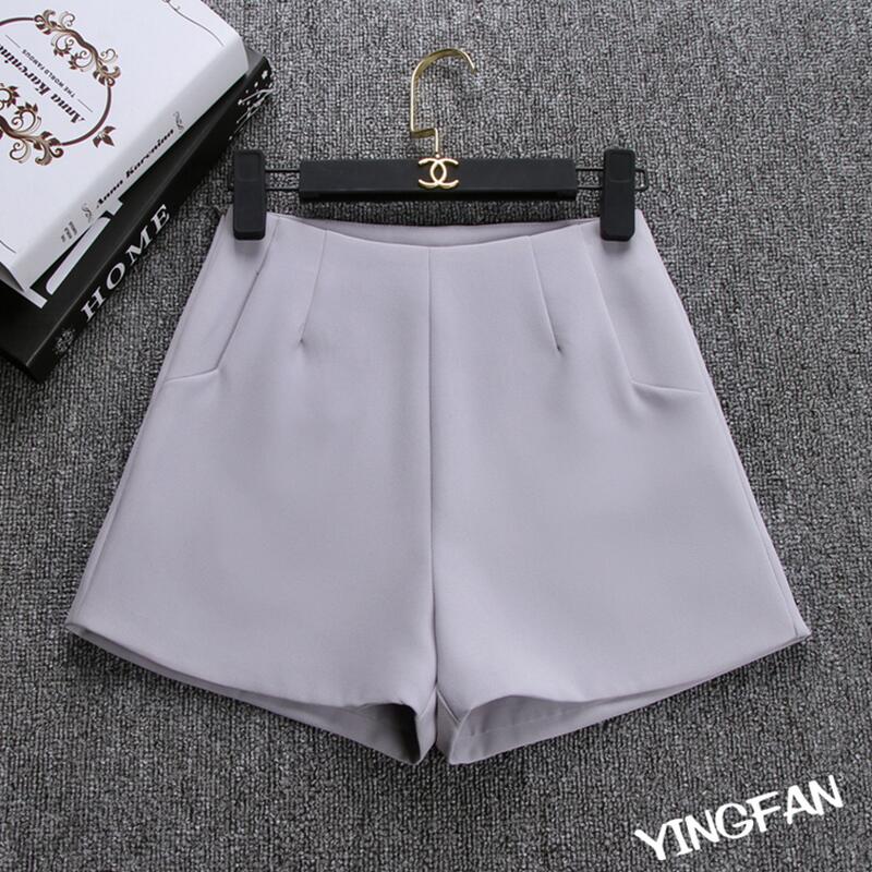 Sommar kvinnor shorts kjolar hög midja casual kostym shorts svart vit kvinnor korta byxor dam shorts