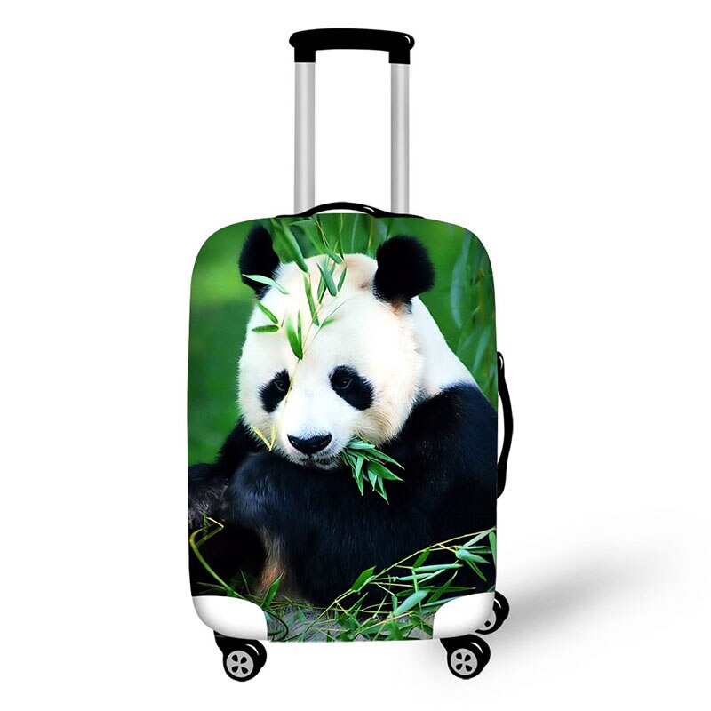 Luggage Cover - Animal Panda Print - Elastic & Waterproof - for 18-30 Inch Trolley Suitcases: 6916 / S