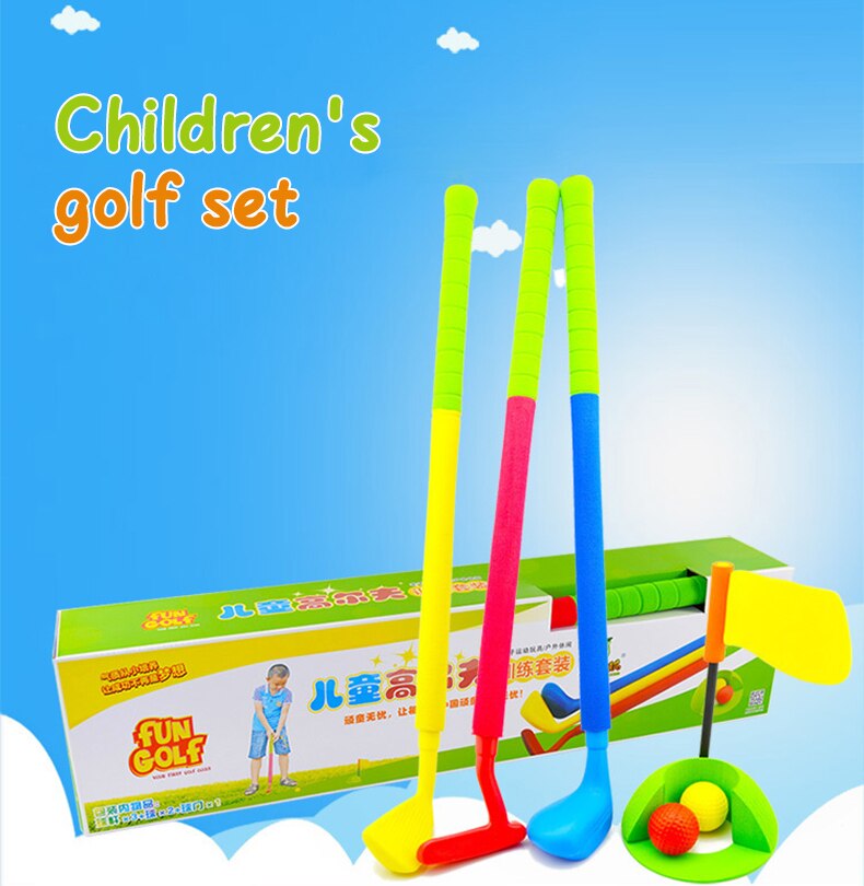 Mode Forcefree + Kinderen Kids Outdoor & Indoor Sport Games Speelgoed Multicolor Rubber Materiaal Mini Kinderen Golf Club set