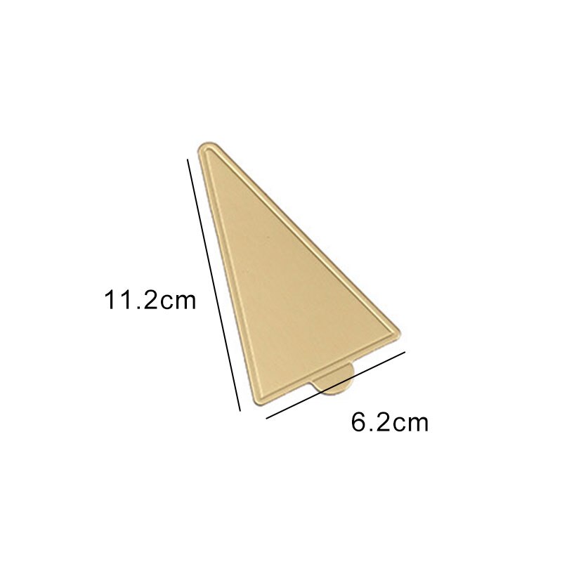 100Pcs Ronde Driehoek Rechthoek Mousse Cake Boards Goud Papier Cupcake Dessert Displays Lade Base Cake Bakken Mat Decor Tool: 1