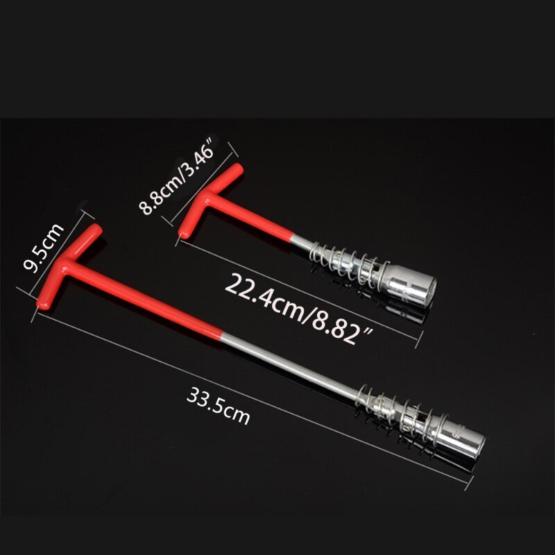 Remover Installer T-Handle Universal Joint Spark Plug Socket Wrench Automobile Maintenance Modification Disassembly Tool