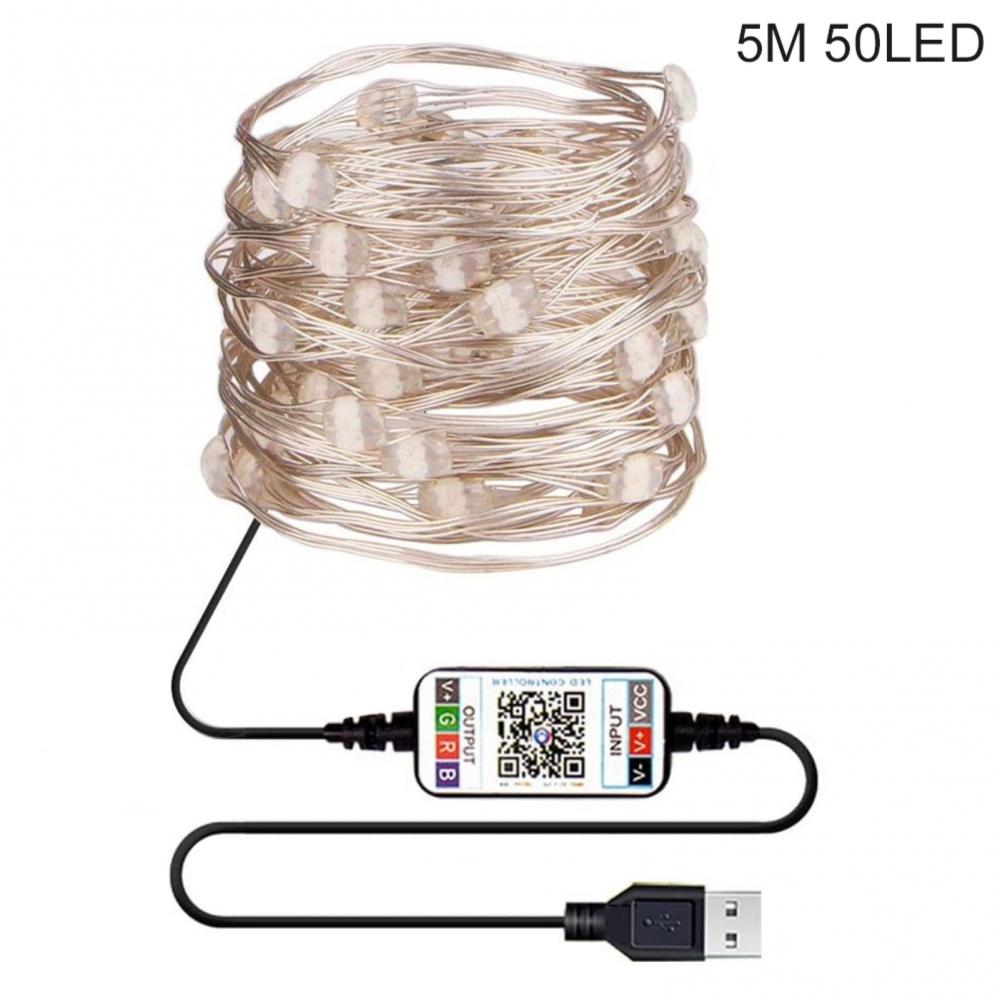 Light Strip USB Bluetooth Phone Remote Controlled LED Light Strip Christmas Decor