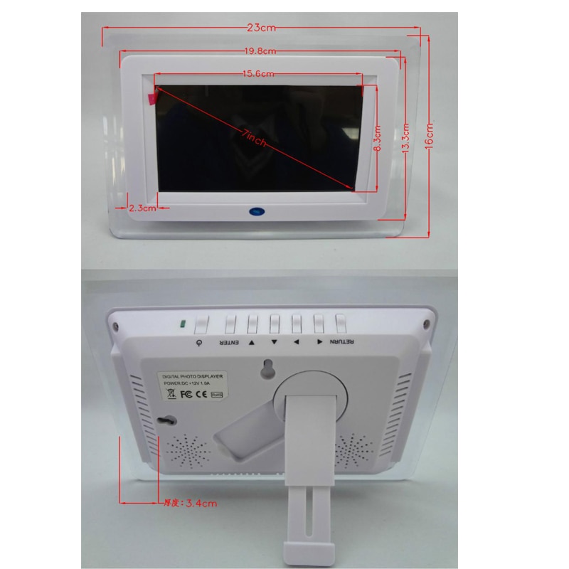 7 cornice per foto digitali album fotografico elettronico hd schermo lcd a led portatile ultrasottile album fotografico per matrimoni regalo digitale