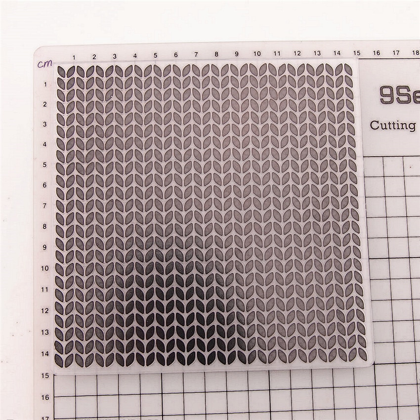 15*15cm Diamond lattice Embossing folders Plastic bump Scrapbooking DIY Template Fondant indentation Cake Photo Album Card Makin