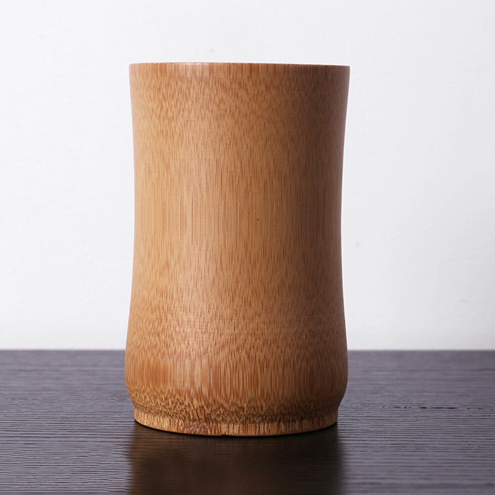1PC Bamboo Water Mug Eco-friendly Bamboo Mug Thick Plain Bamboo Tube Carbonized Bamboo Cup for Home Restaurant