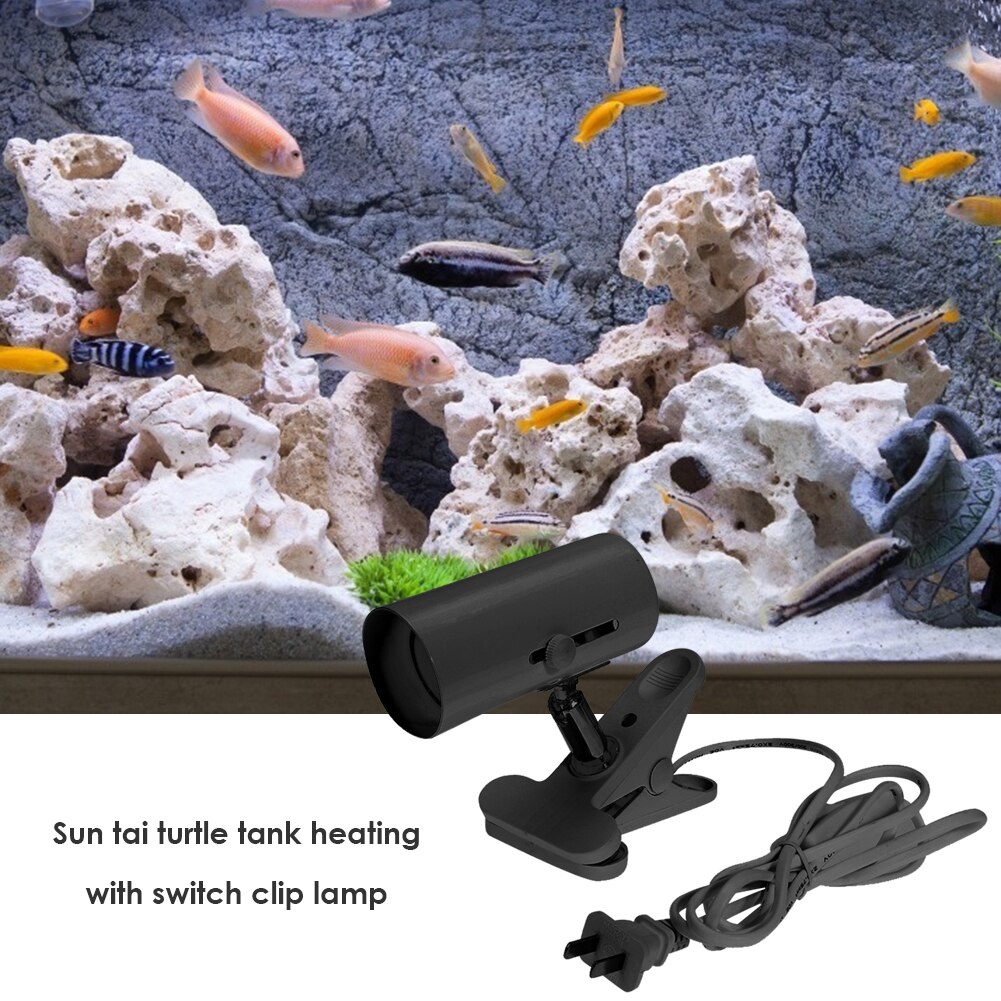 Durable Reptile E27 Lamp-socket Kit 360 Degree Rotation Heating Lamp Clip Cover Clip-on Bulb Universal Light Holder