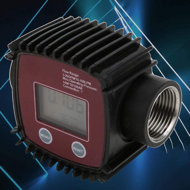 Flow Meter Female Thread Flowmeter Digital Display Liquid Flow Sensor 10-100 LPM with Simple Structure &amp; Convenient M4YD