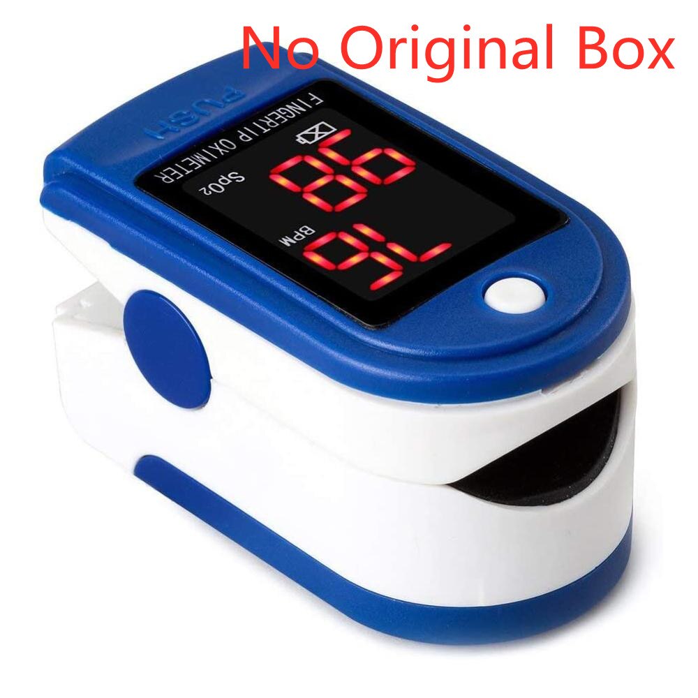 Digital Finger Pulse Oximeter OLED Blood Oxygen Heart Rate Health Diagnostic Monitor Tool Finger oximeter portable oximetro: Blue No box 1 colors