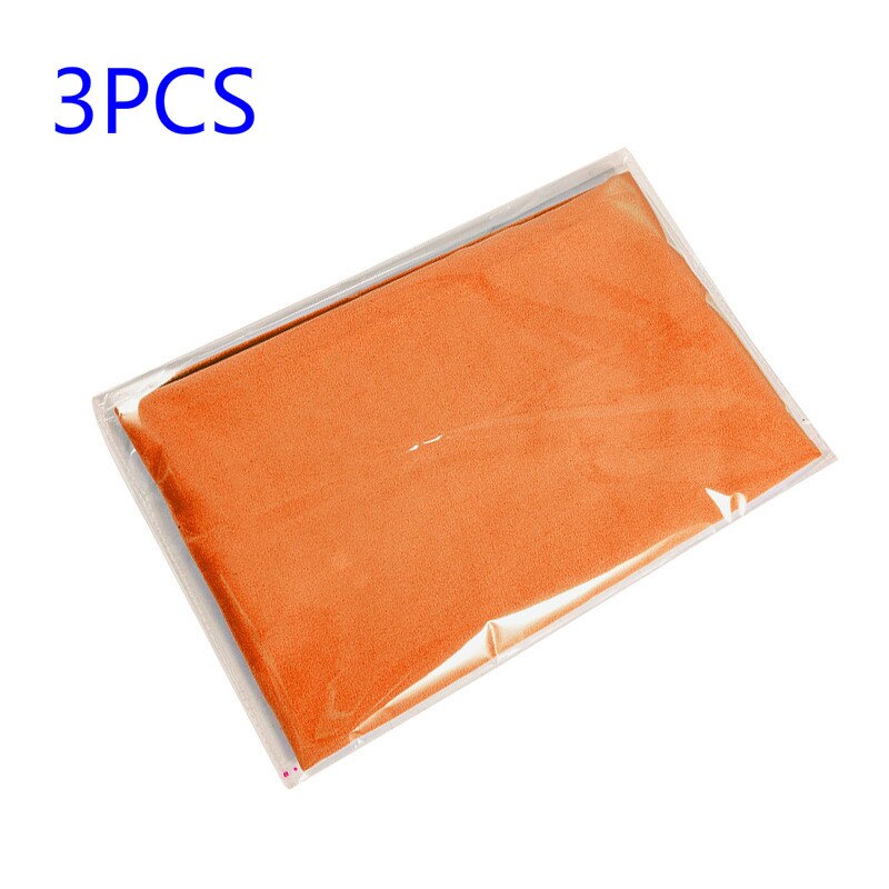 Quick Dry Sport Towel Pocket Towel Portable Water Absorbent No Pilling Cooling Microfiber Net Bag Fleece Hair Yoga Travel Bath: Brown