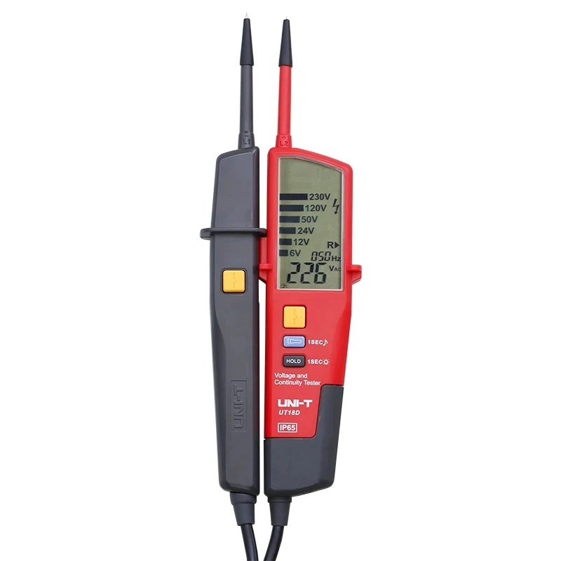 UNI-T ut15c ut18c ut18d indicador de tensão voltímetro digital volt sonda medidor de tensão testador multímetro de continuidade de sequência de fase: Rosa