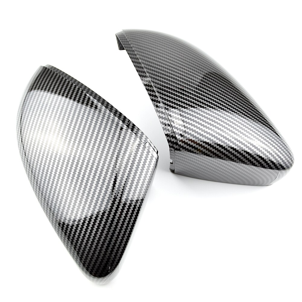 For VW Polo 6R 6C Side Door Wing Mirror Cover Replace caps (Carbon fiber) fit Volkswagen