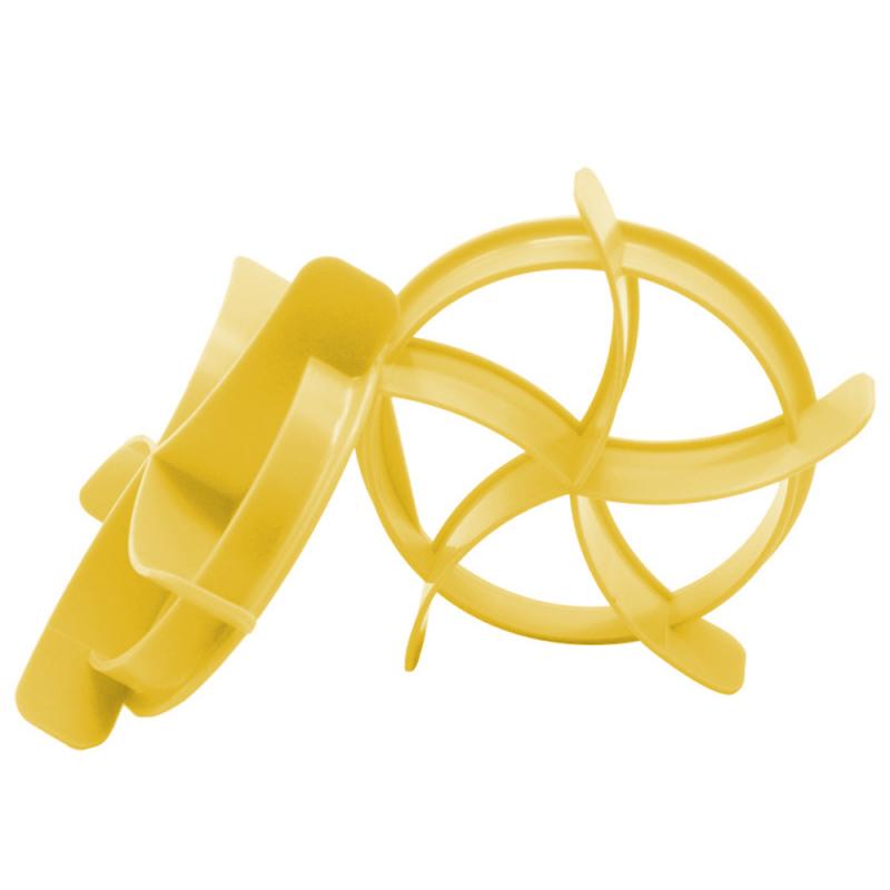 Plastic Pastry Cutter Dough Cookie Press Homemade Bread Baking Dessert Tool Biscuit Stamp Mold Kitchen Baking Tool: 2pcs