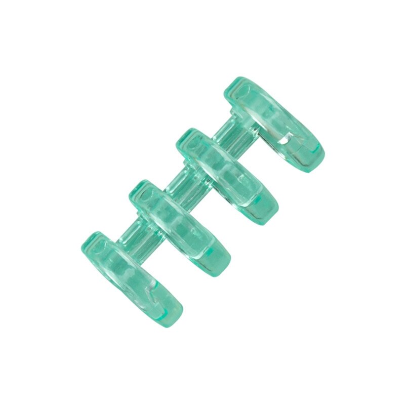 Plastic Binding Comb 4-ring Binding Coil Hold up 100 Sheets for Binding Cards Loose-leaf Refill Papers DIY Word Booklets 1XCE: Light Green