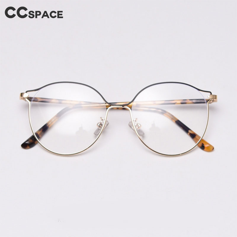 49032 Round Retro Ultralight Glasses Metal Frames Men Women Optical Computer Glasses