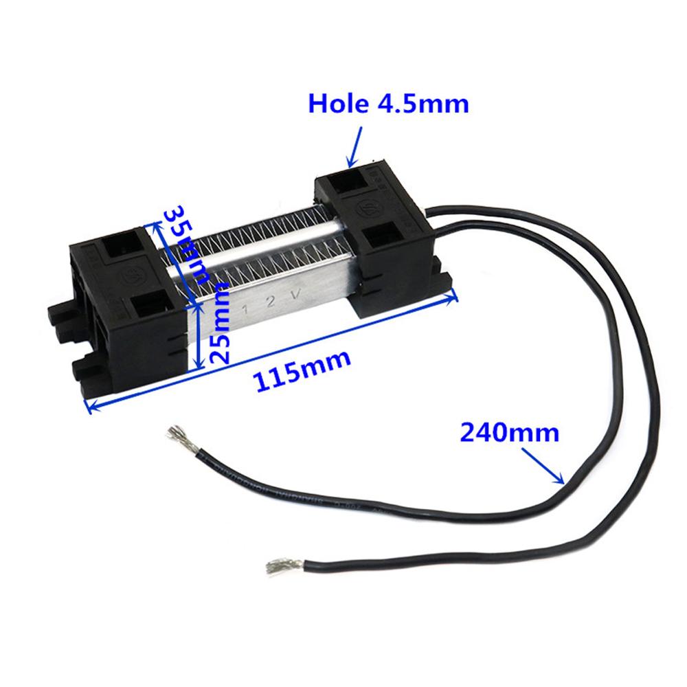 Chauffage à Air électrique PTC 12V, 50/100/150W, 1 pièce, Surface du corps de chauffage de l&#39;élément chauffant isolant