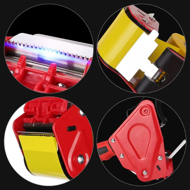 Handle Tape Cutter Outer Box Sealer Transparent Tape Holder Plastic Tape Machine Packer Box Sealer Packing Tool Dispenser Office