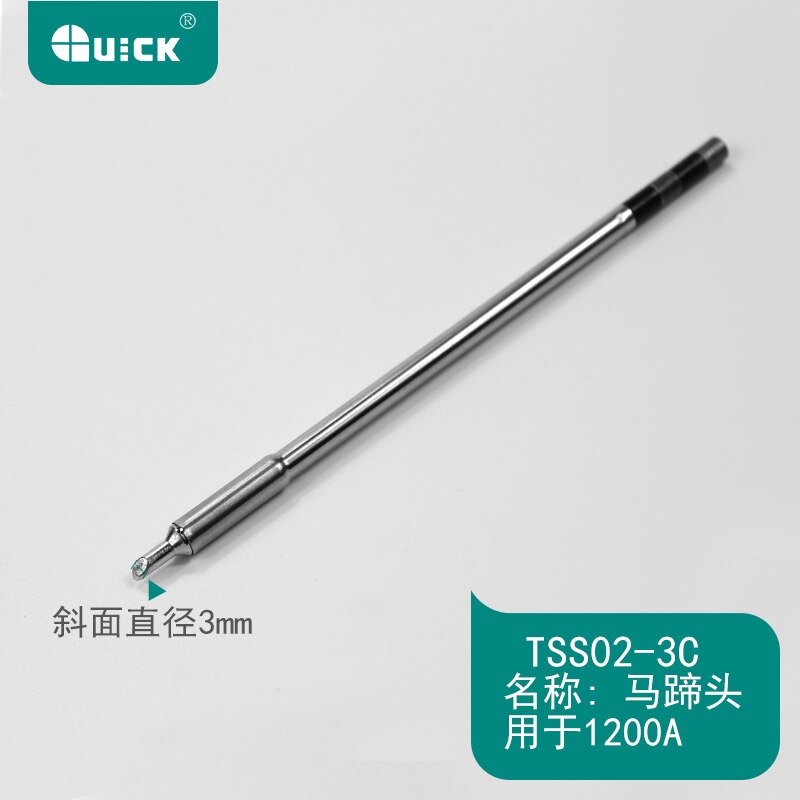 Wozniak-punta de hierro para soldar TS1200A, Original, sin plomo, mango, bolígrafo de soldadura, herramientas TSS02, cabezal de soldador eléctrico: TSS02-3C