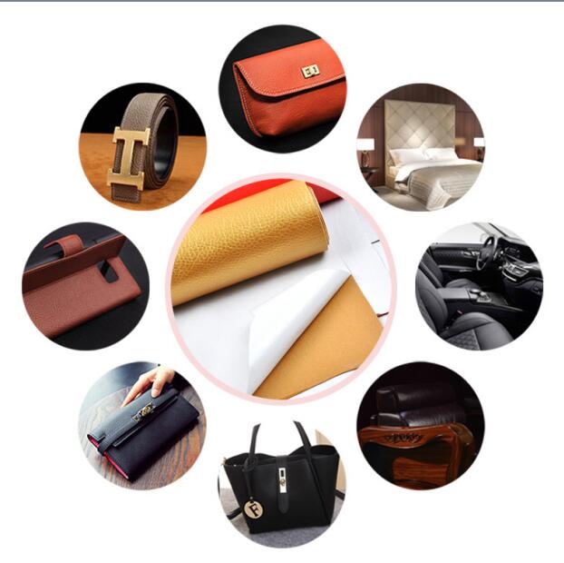 ZENGIA 50x138cm PU leather Self-Adhesive Synthetic Leather DIY Material Patch For Handbag sofa adhesive repair car glue leather