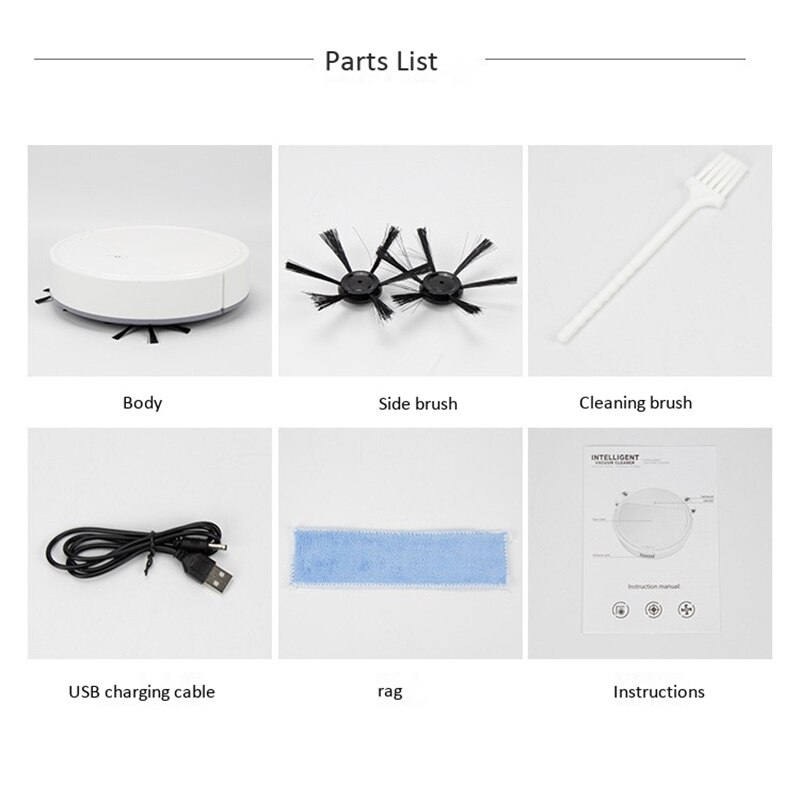 Multifunctional Smart Vacuum Cleaner Robot Wet Mop Automatic 3-In-1 Recharge Dry Wet ing Vacuum Cleaner