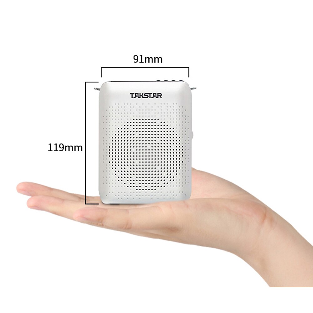 Amplificatore vocale da 10W riproduzione di musica portatile con amplificazione del suono, microfono cablato altoparlante per cuffie per insegnanti di classe guida turistica