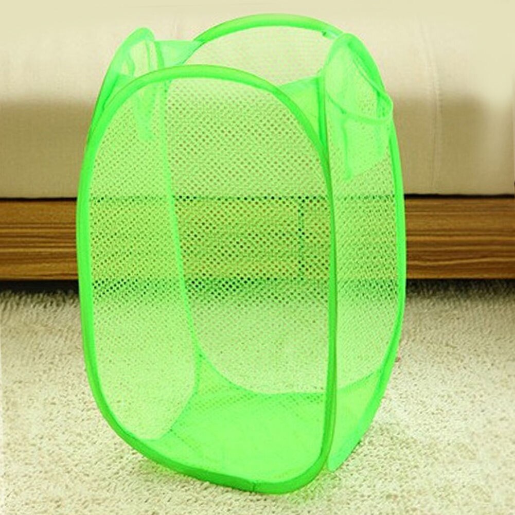 Laundry Bag Pop Up Mesh Washing Foldable Laundry Basket Bag Bin Hamper Storage