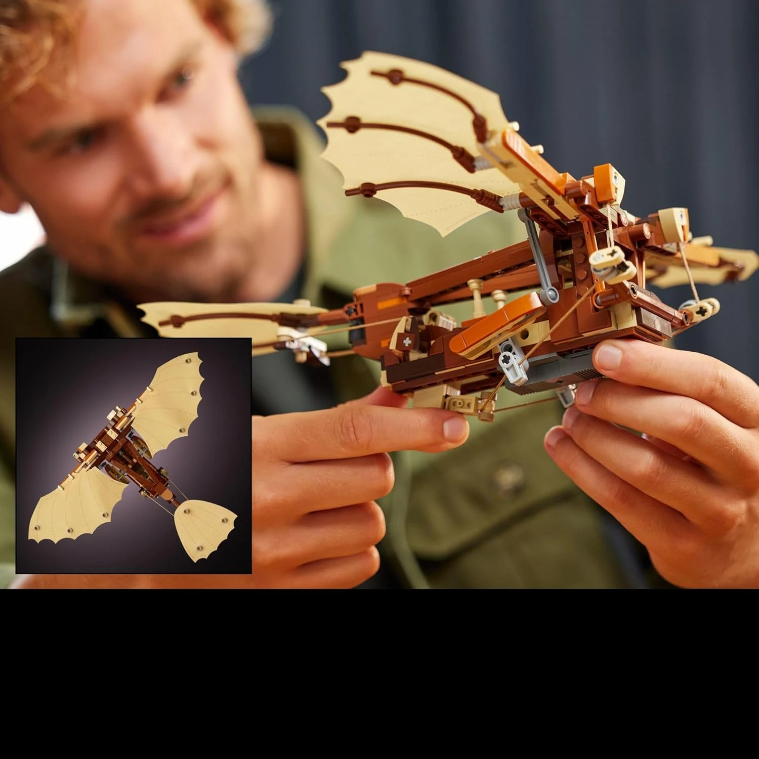 Flyvemaskine gør-det-selv byggesæt til voksne, 18 år, kreativt byggesæt til hjemmet eller kontoret med displaystand, idé til 493 dele