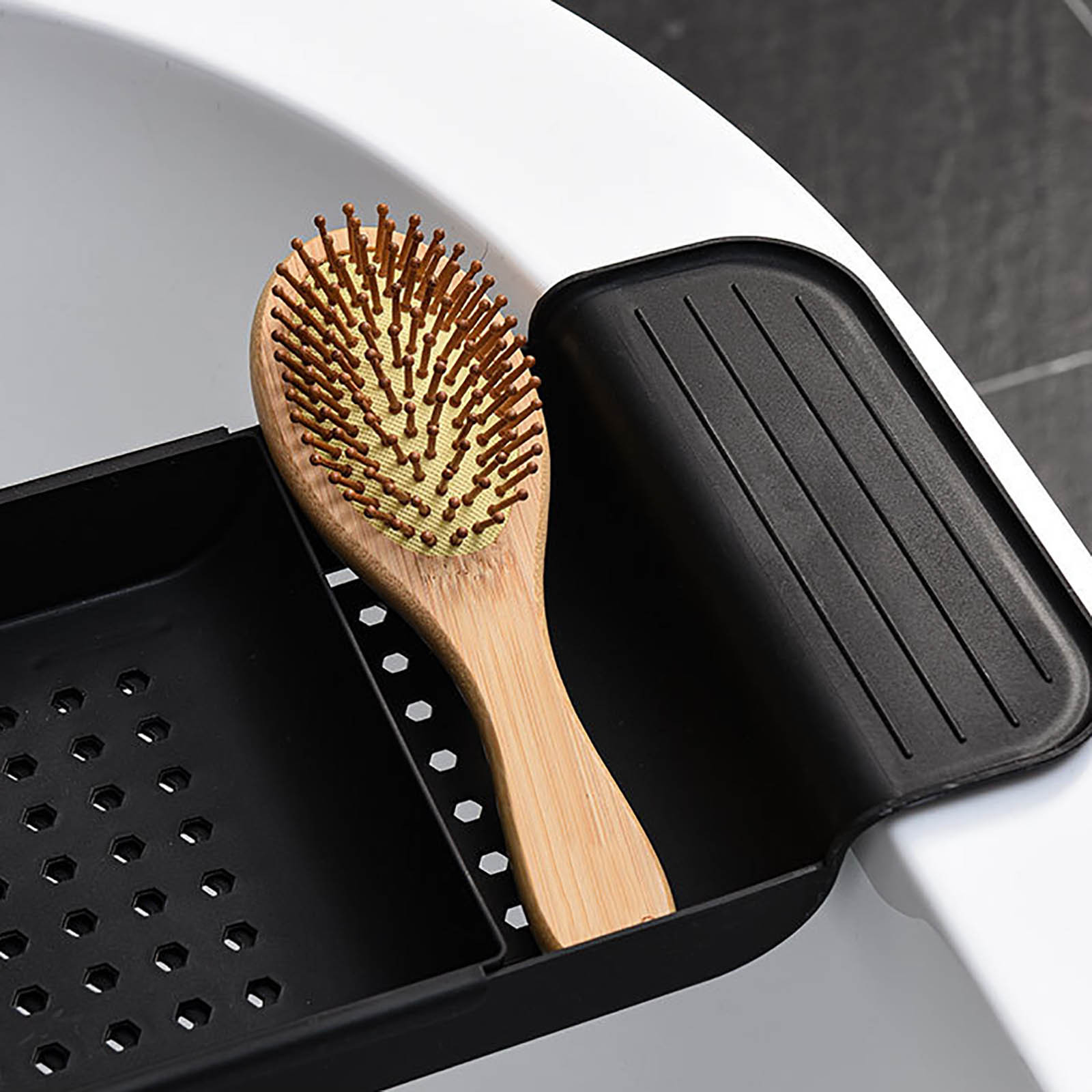 Retractable Bathtub Storage Rack Bath Tray Shelf Tub Multi-Function Bathroom Tools Towel Storage Shelf Kitchen Sink Drain Holder