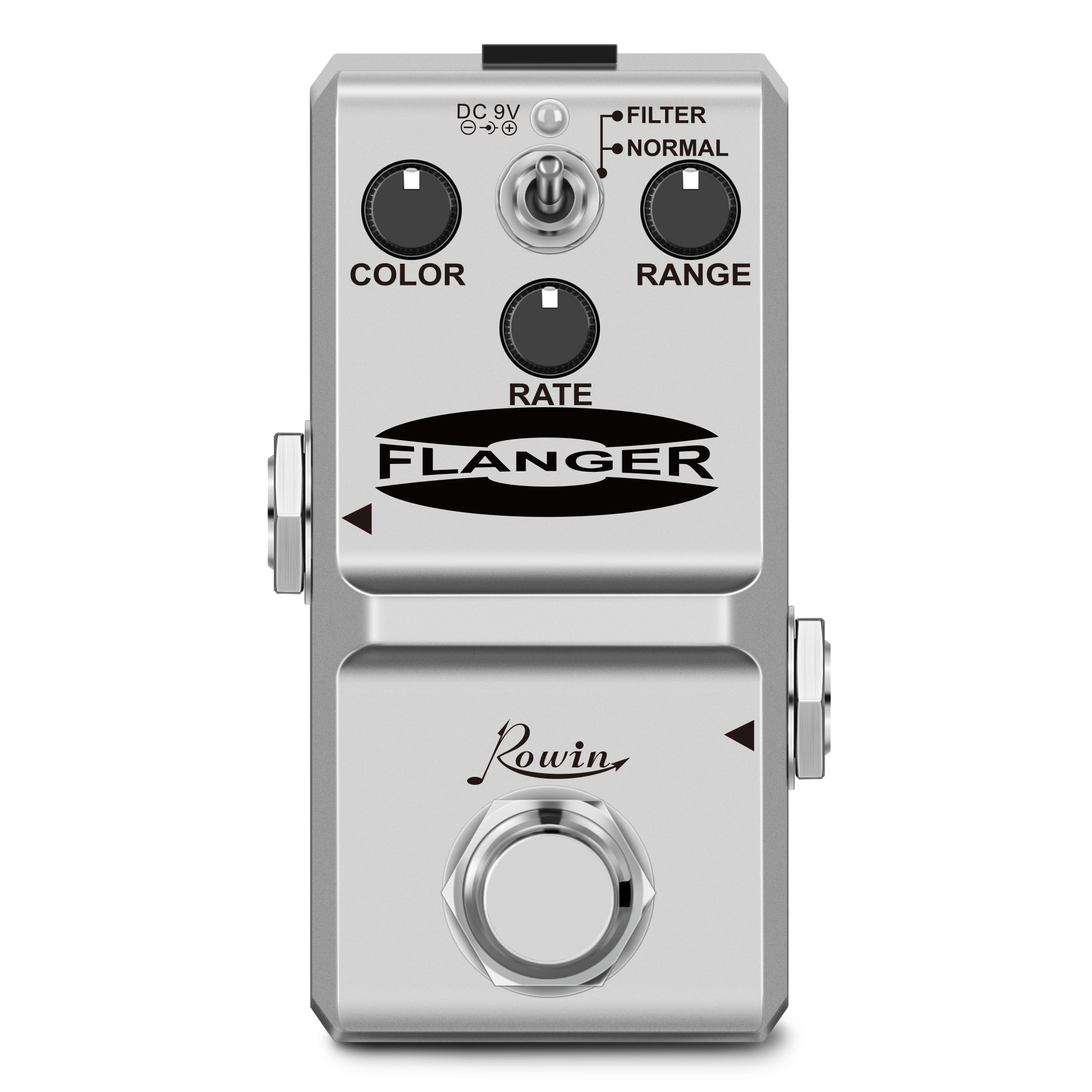 Rowin LN-312 Nano Guitar Flanger Pedal for Electric Guitar Bass True Bypass 2 Modes: Default Title