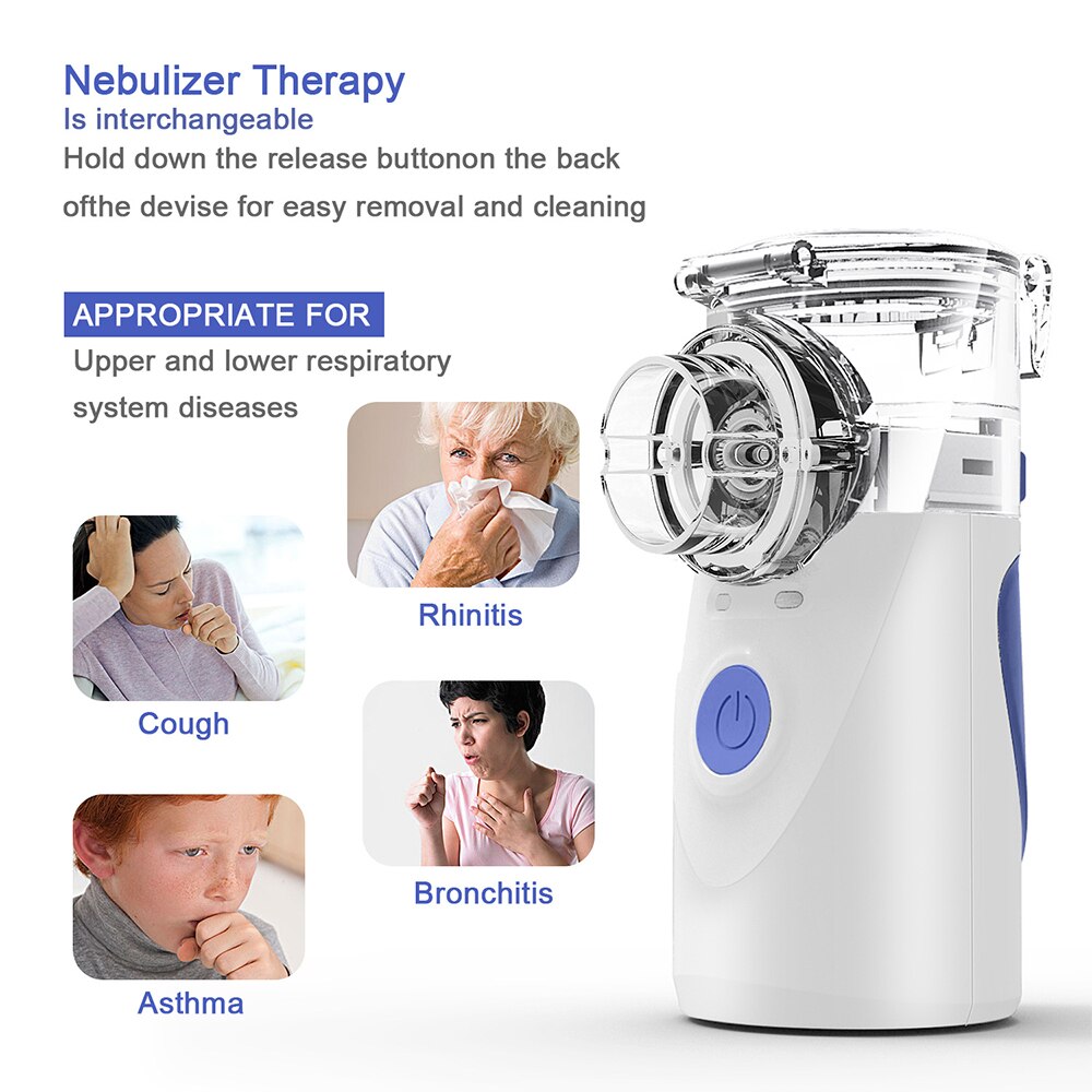 Monitor per la salute della famiglia portatili Set pressione sanguigna ossigeno nel sangue monitoraggio della temperatura frontale nebulizzatore per bambini
