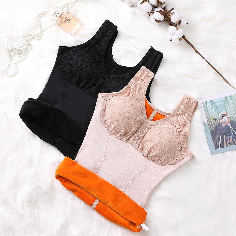 Women&#39;s Winter Warm Slimming Underwear Bodysuit Body Shaper Waist Shaper Shapewear Postpartum Slimming Zip and Hook Corset