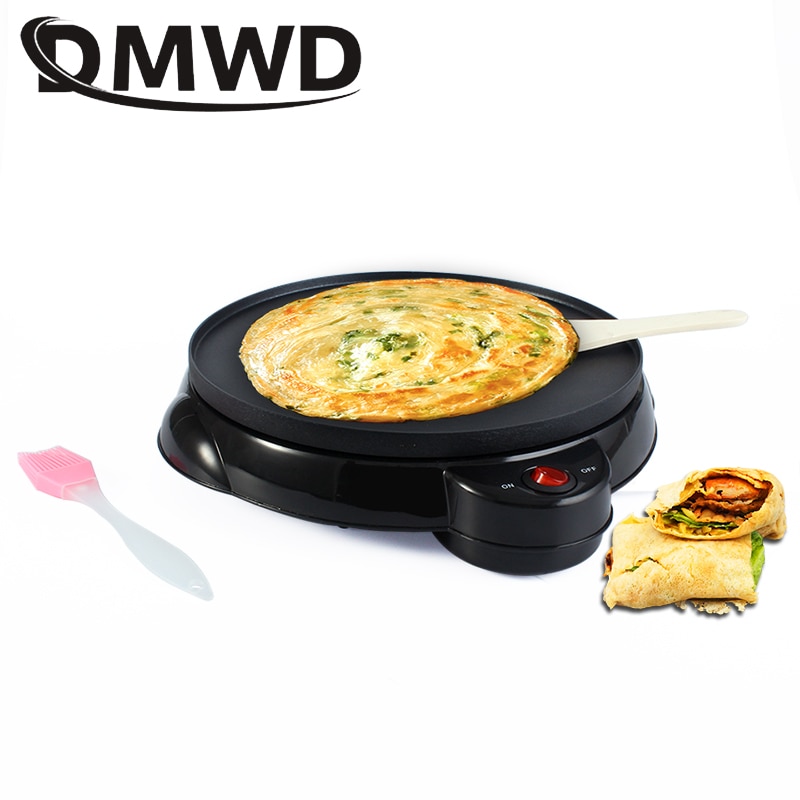 Non-stick Electric Pancake Crepe Maker Pizza Baking Pan Batter Cooker Plate Teppanyaki Spring Roll Cooking Breakfast Machine