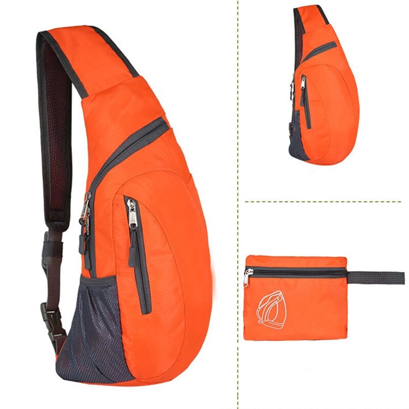 Unisex Chest Bag Pack Waterproof Travel Sport Nylon Crossbody Shoulder Sling Bags Men Women PUZ777