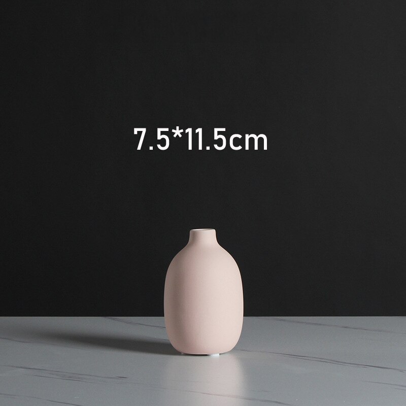 Morandi bloemenvazen klein voor eettafel woonkamer bruiloft middelpunt hotel kantoor scandinavische huisdecoratie keramische vaas pot: 1